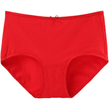 Die Anfen's zodiac year redwear women's pure cotton knot wedding box mid-waist lace seamless sexy hip-covering red underwear