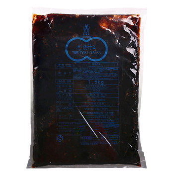 Mishima 0-Fat Teriyaki Sauce 1kg*10 Bags in a Box, Low-Fat Commercial Japanese-Style Teriyaki Sauce for Chicken Rice Bowls