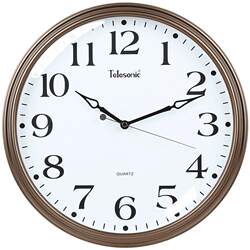 Telesonic/Uranus Retro Silent Wall Clock Living Room Creative Wall Clock Nordic Art Decoration Clock