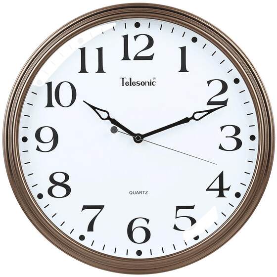 TELESONIC Retro Nordic Art Silent Wall Clock