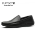 Giày Playboy giày da đậu Hà Lan Giày mùa đông bộ thời trang chân giày Anh giày đế thấp Giày lười nam giày lười thể thao nam Giày thấp