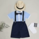 Váy bé trai Mùa hè Chàng trai Sinh nhật Người dẫn chương trình nhỏ Bib British Children Trang phục Piano Hoa Girl Set - Váy trẻ em