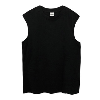 ins men's fashion brand pure white sleeveless T-shirt Hong Kong style vest