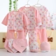 Bộ quần áo sơ sinh cotton cho bé sơ sinh 0-3 tháng 6 xuân hạ thu đông sơ sinh nam nữ sơ sinh