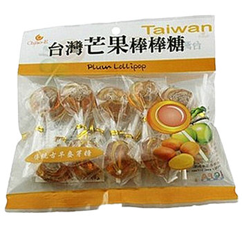 In-Stock Taiwanese Imported Snacks Qiaoyi Mango Lollipop 140g Casual Maltose Candy with Plum Filling in a Bag
