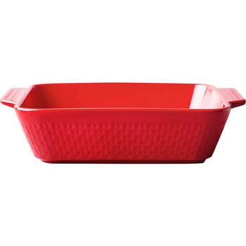 Ceramic rectangular double-eared baking tray microwave oven