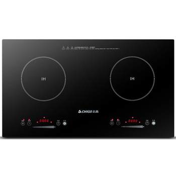 Chigo embedded induction cooker double stove desktop ຄົວເຮືອນ double-head stove flat double electromagnetic zogສູງ built-in ເຕົາໄຟຟ້າ