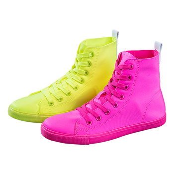 2024 Summer High Top New Mandarin Duck Dance Rose Red Women's shoes Colorful Fluorescent Green Soft Sole Light Ghost Step Dance Shoes