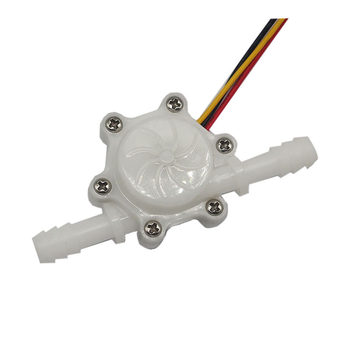 8mm Turbine Flowmeter Water Dispenser Water Purifier Hall Flowmeter Pulse Flow Sensor HZ08C