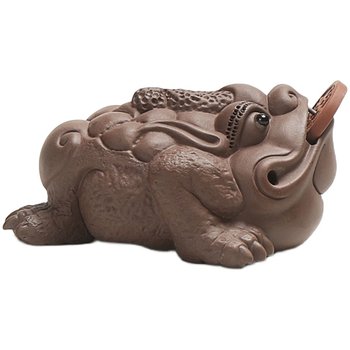 Pixiu lucky accessories water spray handmade purple clay tea pet