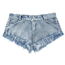 2023 women's high waist dj denim shorts sexy ripped European and American style scheming small denim shorts