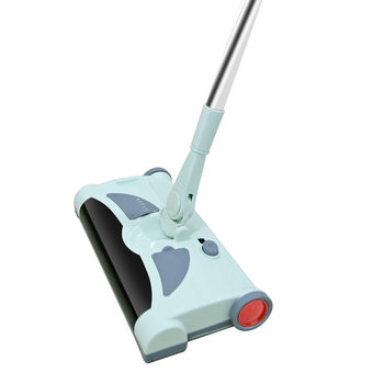 Wireless hand-push all-in-one broom mopping machine