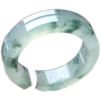 Burmese jade high ice floating flower clear water ring jewelry