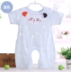 Babyiesies cotton ngắn tay nam và nữ mùa hè bé váy mỏng phần sơ sinh quần áo ngủ romper