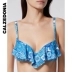 CALZEDONIA Phụ nữ mặc bikini ruffle gợi cảm hàng đầu RUJ1540 9852 - Bikinis Bikinis