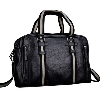 ກະເປົ໋າເດີນທາງຂອງຜູ້ຊາຍແບບເກົາຫຼີ trendy business crossbody bag computer bag horizontal large capacity 2020 new handbag for men