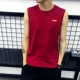 Mùa hè nam vest thể thao rộng kích thước lớn thanh niên thủy triều không tay áo thun nam cotton tròn cổ áo vest - Áo vest cotton áo lông cừu