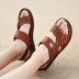 Giày sandal nam đế xuồng thoáng khí mùa hè giày nam 2018 mới đi làm hai giày chống trượt cha dép và dép giày thể thao nam Sandal