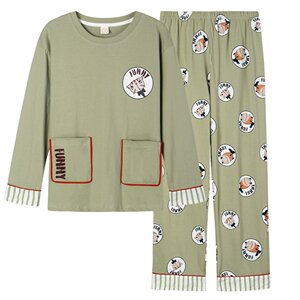 Pajamas for women spring and autumn pure cotton long-sleeved autumn, winter and summer Korean version 2026 new student home wear set