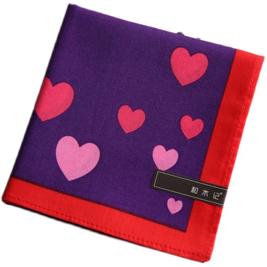 Hemuji Cherry Blossom Cotton Handkerchief Women's Summer Wipe Sweat Cotton Vintage Handkerchief as a Handkerchief for Goddess' Day Gift