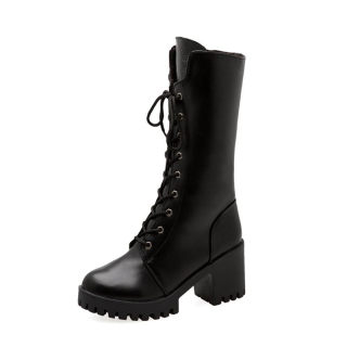 Tall women's boots, round toe knight boots, knight boots