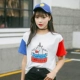Áo phông nữ 2019 mới lửng ngắn tay ngắn nữ mùa hè Sinh viên Hàn Quốc mặc trang phục nữ sinh đại học Nhật Bản - Áo phông