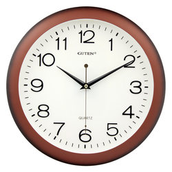 Jin Zhongbao modern living room digital clock fashion simple wall clock bedroom creative clock ultra-quiet round wall clock