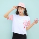 Áo phông nữ 2019 mới lửng ngắn tay ngắn nữ mùa hè Sinh viên Hàn Quốc mặc trang phục nữ sinh đại học Nhật Bản - Áo phông