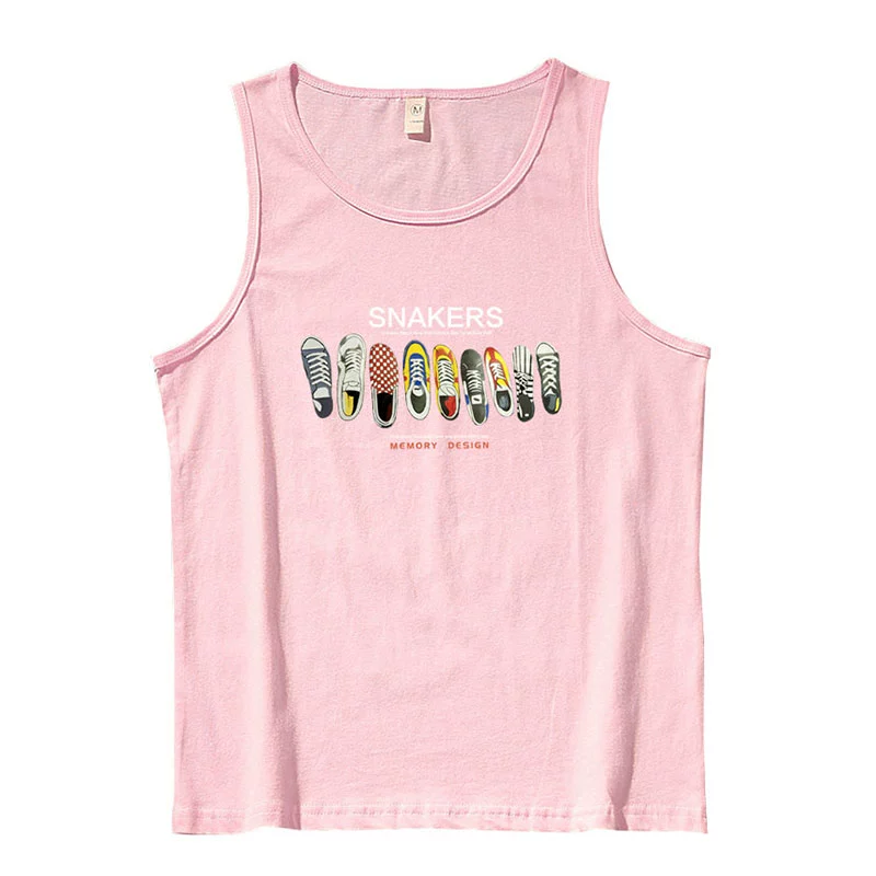 2018 vest mới thể thao nam lỏng lẻo thương hiệu cotton rào cản vest vai mùa hè tập thể dục áo hai dây - Áo vest cotton áo thun nam body