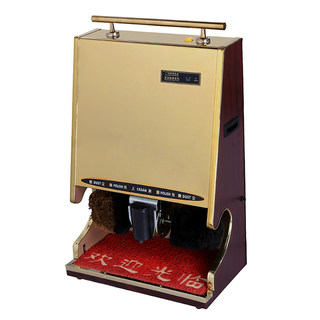 Shoe polishing machine for fully automatic induction hotel shoes