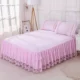 Qiao Ý mùa hè giường váy ren bedspread duy nhất mảnh 1.5m1.8 mét chúa màu xám đối tác màn ngủ váy - Váy Petti