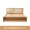 giường gỗ 1,8 1,5 mét Bắc Âu hiện đại bể chứa nhỏ gọn giường da gỗ hộp Thạc sĩ Phòng ngủ đôi - Giường