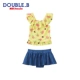 Áo tắm trẻ em in hình Mikihouse Double_B Bé gái và bé gái phong cách Hawaii bộ sưu tập mới mùa hè - Đồ bơi trẻ em