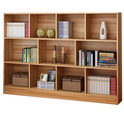 Free combination bookcase bookshelf children's storage cabinet customizable grid cabinet storage rack small apartment student storage cabinet