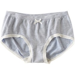 Warling underwear is very comfortable. Women's striped briefs can wear underwear in four seasons