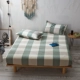 Giường cotton tốt Vải cotton đơn mảnh Vỏ nệm Simmons 1,8m nước giặt cotton trải giường kiểu Nhật