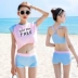 Áo tắm nữ ba mảnh chia bơi bảo thủ che bụng thon gọn thể thao học sinh nhỏ tươi Hàn Quốc nhỏ suối nước nóng Bộ đồ bơi hai mảnh