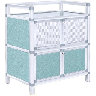 Simple wind storage aluminum alloy assembled multifunctional cupboard