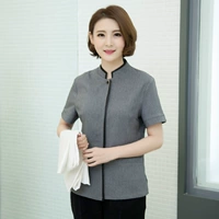 Короткая -снятая односторонняя женщина -серая