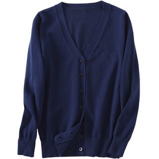 Cotton spring and autumn outer knitted cardigan