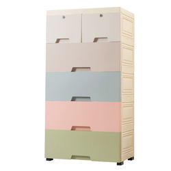 Thickened large plastic drawer storage cabinet baby wardrobe toy multi-layer baby chest of drawers storage box