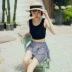Đồ bơi Xiaotao Phụ nữ thời trang Hàn Quốc nhỏ tươi thể thao nhỏ ngực tập hợp váy chia kỳ nghỉ áo tắm - Bộ đồ bơi hai mảnh 	áo tắm 2 mảnh yếm	 Bộ đồ bơi hai mảnh