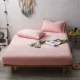 Được trang bị mảnh duy nhất bông rửa giường bedspread bông che bảo vệ che bụi che custom-made latex nệm bìa 1.8m - Trang bị Covers