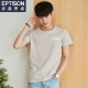 Sản phẩm quần áo Tiancheng 2019 hè mới áo thun nam tay ngắn cổ tròn màu cotton rắn xu hướng phiên bản Hàn Quốc in một nửa tay