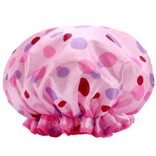 Thickened waterproof double layer kitchen ladies style hair cover shower cap