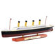 Classic luxury cruise ship simulation alloy model