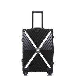 Retro right-angle trolley case aluminium frame boarding case 20-inch students checked luggage suitcase male suitcase 24-inch female