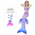 Nàng tiên cá cô gái công chúa Nàng tiên cá Áo tắm mùa hè Cô gái áo tắm Set Trang phục nàng tiên cá bikini cồ tròn hở lưng Đồ bơi trẻ em