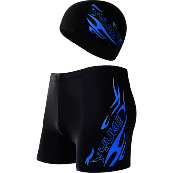 Swim trunks men's boxer fashion adult men's hot spring pants loose large size trunks swimsuit men's swimsuit set equipment