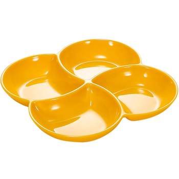 Metamine partition four-grid dining plate creative fruit platter